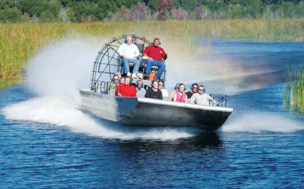 Exciting airboat ride through New Orleans's swamps with Airboat Adventures, swamp tours in louisiana