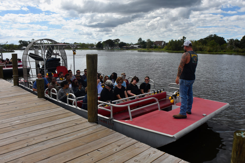 airboat tours on the dock